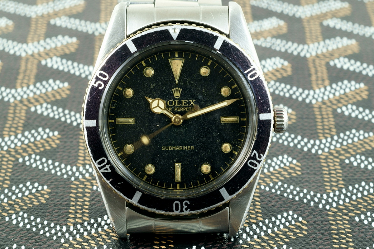 10 Past Ten Rolex 6204 Submariner Gilt Dial First Submariner